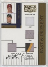 2005 Donruss Prime Patches Past & Present Quad Swatch 88/100 Mark Mulder 0o9
