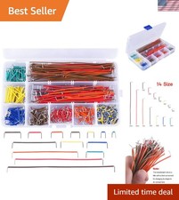 560 Pieces Jumper Wire Kit 14 Lengths Assorted Preformed Breadboard Jumper Wi...