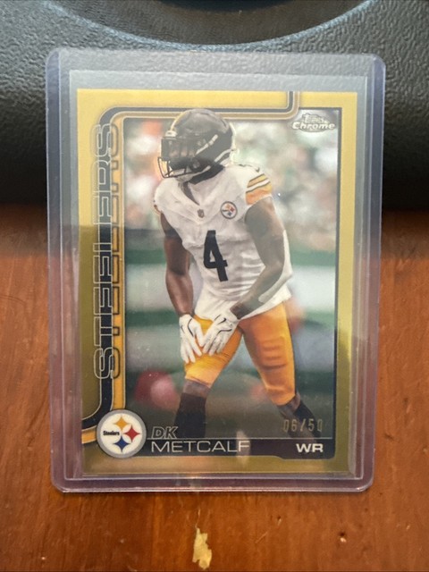 2025 Topps Chrome - DK Metcalf #254 Gold Refractor /50