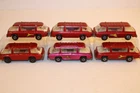 6 Vintage 1970 Matchbox Lesney Superfast Freeman Inter-City Commuter Bus #22