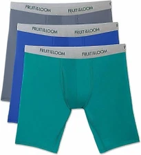 Fruit of the Loom Men's Boxer Briefs 3-Pack Everlight
