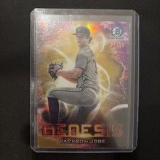 2021 Bowman Draft Jackson Jobe Genesis Gold Refractor /50 #GNS-3