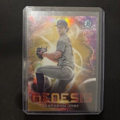 2021 Bowman Draft Jackson Jobe Genesis Gold Refractor /50 #GNS-3
