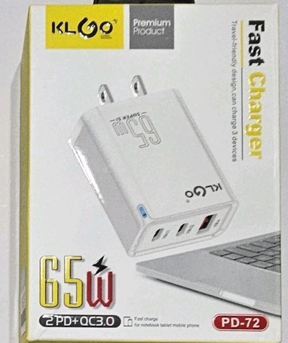 KLGO Fast Charger Travel Friendly design for 3 Device 2PD+QC3 Very Good Item.