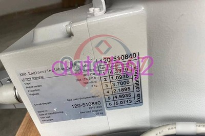 IRB120-3/0.58 ABB ROBOT WITH IRC5 CONTROLLER, TEACHING PENDANT AND CABLE, 220V