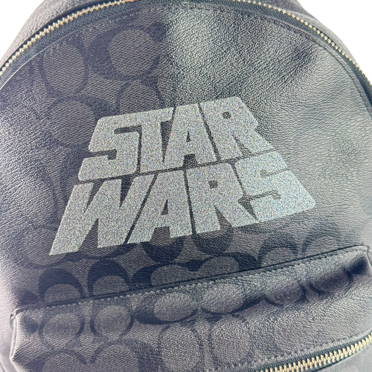 Star Wars X COACH Medium Charlie Backpack Bag in Signature Canvas