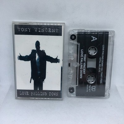 Tony Vincent Love Falling Down Cassette Tape TESTED