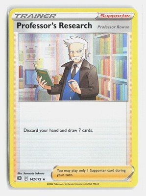 Professor's Research 147/172 Holo Rare Brilliant Stars Holo Near Mint