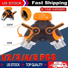 Giraffe Tools Garden Hose Splitter 2 Way Heavy Duty, 3/4" GHT Y Connector Metal