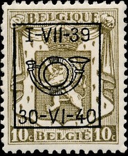 Zgrill89 Belgium Precancel Stamp Coat of Arms 1938 MH