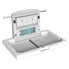 Baby Changing Station Wall Mounted, Fold Down Commercial Horizontal Baby Chan...