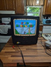 Emerson EWC1303 A 13'' TV VCR Combo Retro Gaming VCR Combo
