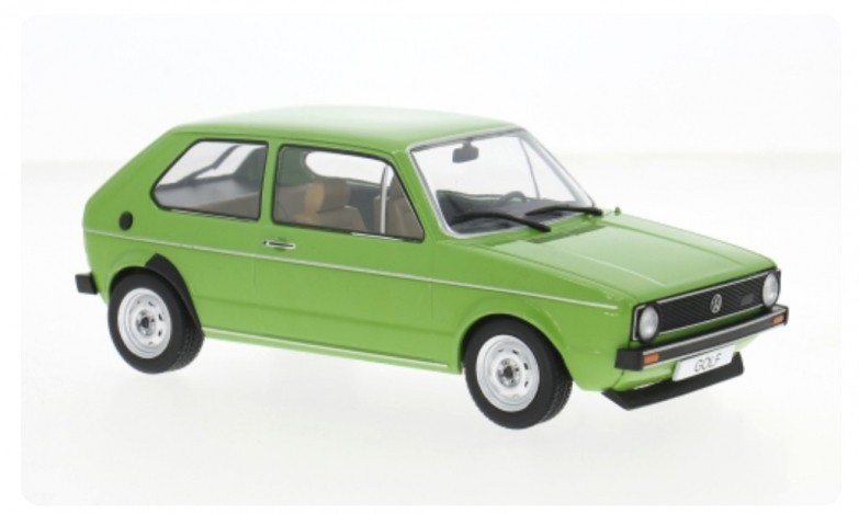 Voiture miniature VW Golf 1 Verte 1974 Whitebox 1/24 pour collectionneur de youngtimers
