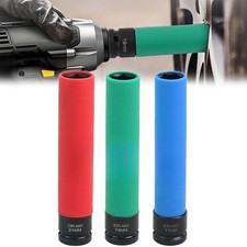 3PCS Extra Lungo 6 Pollici per Dado di Impatto Presa Set 17 19 21mm per Ruote Auto