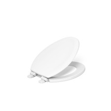 KOHLER Stonewood Quiet-Close, Elongated Toilet Seat Soft Elongated, White