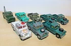 VINTAGE CORGI TOYS JOB LOT OF LAND ROVERS x8