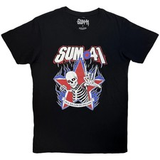 Image of Sum 41 Carbon T-Shirt: All Killer No Filler Skeleton (Black) OFFICIAL NEW