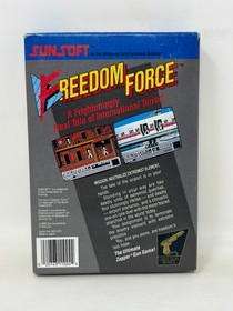 NES Nintendo - Freedom Force - CIB Complete in Box w/ Manual - Tested