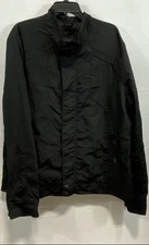 Marc Anthony Mens Black Solid Outerwear Jacket Size XXL Casual Lightweight