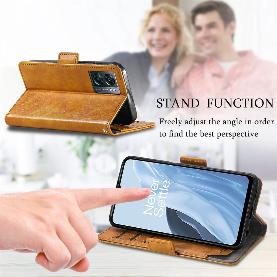 Magnetic Wallet Flip Phone Case Cover For Oneplus 10 13 13T Ace3 Pro Nord CE 4 5 - Image 3 of 4