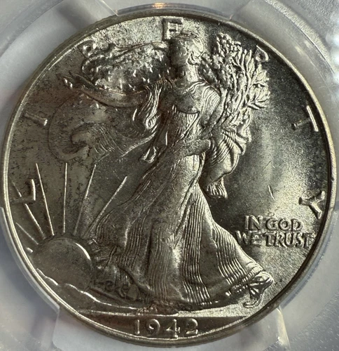 1942 Walking Liberty Half Dollar PCGS MS63 Exact Coin Imaged