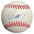 Ken Griffey Jr Autographed Official American League Baseball Mariners Reds