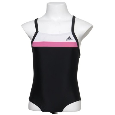 Adidas, Badeanzug, Größe: 110, Schwarz/Pink/Weiß, Mädchen #DjL