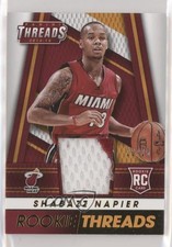 2014-15 Panini Threads Rookie Threads Prime 20/25 Shabazz Napier #58 1o3