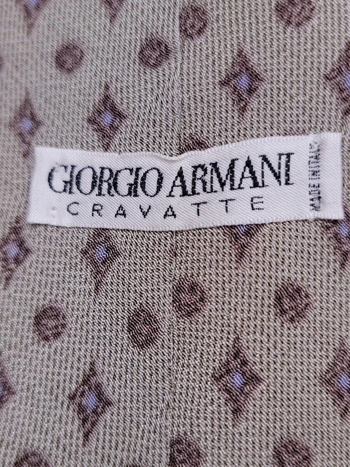 Girogio Armani Mens Formal Necktie 56"Lx56"W Green Neck Tie  - Image 3 of 4