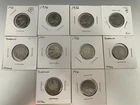 #10 Lot of 10, Buffalo Nickels 1936(8), 1936F, 1936D.