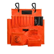 Aerial Lineman Tool Board 16+ Pockets, Magnetic Apron, 2 Bucket Hooks Included