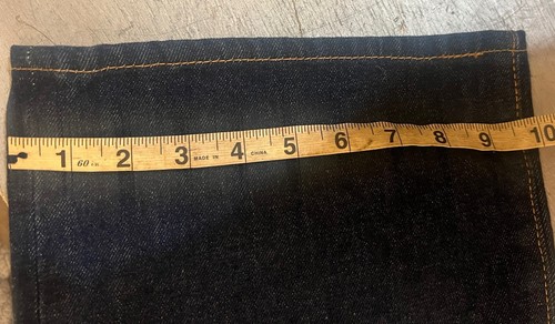 Levi's 501 44x34 Dark Blue Denim Jeans Wide Leg High Rise New Button Fly - Picture 9 of 12