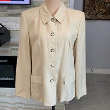 Talbots Cream Suit Jackets. Size 10 862