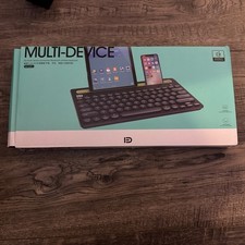 Wireless Bluetooth Multi Device Keyboard for iPad, iPhone, Android, Mac, PC etc