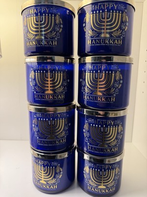 BATH & BODY WORKS  3WICK CANDLE HAPPY HANUKKAH SUFGANIYOT MULTIPLE AVAILABLE NEW