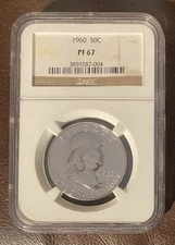 1960-P Franklin Silver Half Dollar 50C NGC PROOF PR PF 67 🔥