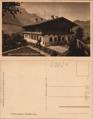 Ansichtskarte Berchtesgaden Erholungsheim Schellenberg, 1928