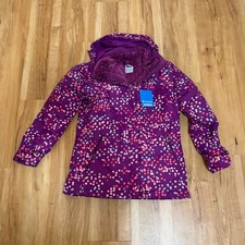 NWT Columbia Bugaboo II Fleece Interchange 3 in 1 Girls XL Jacket Pink Purple