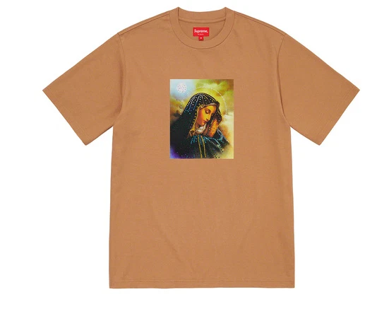 Supreme Mary strassestone S/S haut bronzé homme taille 2XL ÉPUISÉ ! Rare prêt à expédier