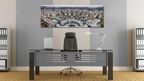 Leipzig Leinwandbild AK Art Bilder Mehrfarbig Wandbild Kunstdruck Panorama XXL - Bild 2 von 2