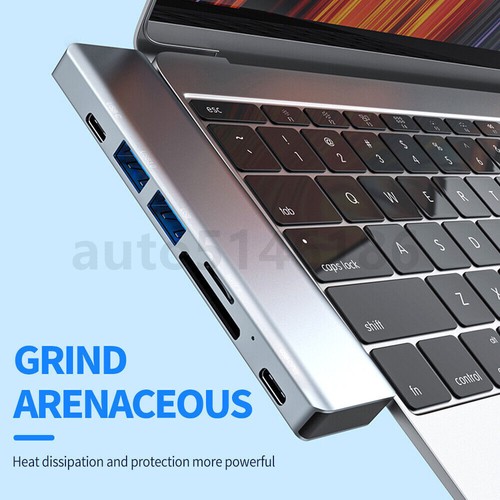 Multiport USB Type C Hub USB3.0 4K HDMI SD/TF Adapter for Macbook Air/Pro 2018 - Picture 11 of 12