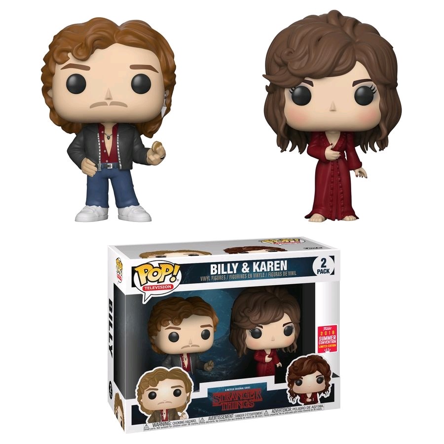 Sdcc 2018 exklusive fremder dinge pop vinyl - zahlen billy & karen set - neu Sdcc 2018 exklusive fremder dinge pop vinyl - zahlen billy & karen set - neu