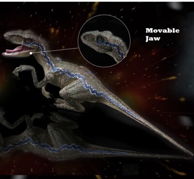 Jurassic Dinosaur Realistic Model Velociraptor Raptor Figure for Kids Dino Toy