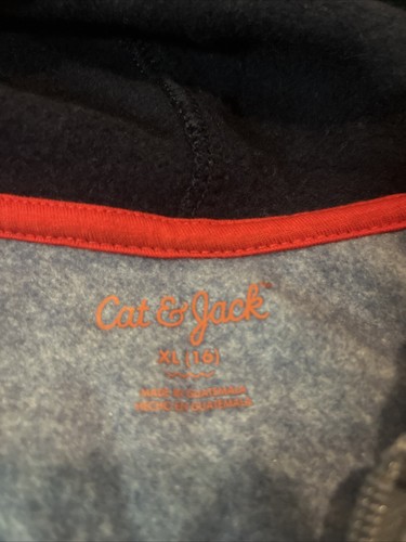 Cat & Jack Zip Up Sweatshirt Size XL (16) - Picture 2 of 5