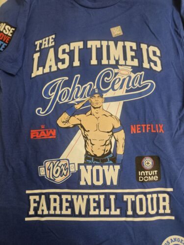 John Cena “The Last Time Is Now” Raw On Netflix Debut TShirt Medium OFFICIAL - Picture 2 of 9