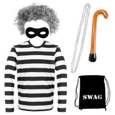 ADULT BURGLAR GRANNY COSTUME WORLD BOOK DAY CHARACTER SCHOOL TEACHER