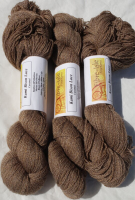 Fibre Isle Kami Bison Lace Bamboo Merino Bison 400m