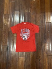 Vintage MLB Logo 7 St. Louis Cardinals T-Shirt Size S Single Stitch 1988