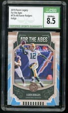 AARON RODGERS 2019 Panini Legacy For the Ages #FTA-AR Indigo 13/25 CSG 8.5