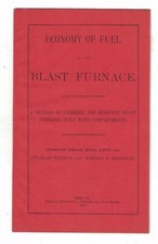 Economy of Fuel in the Blast Furnace Himrod & Bertolet Illustrated Pamphlet 1877